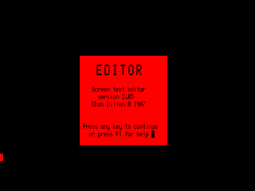 Editor SE v2.05, The