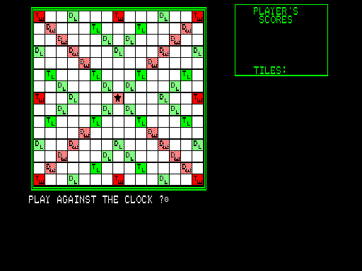 Computer Scrabble