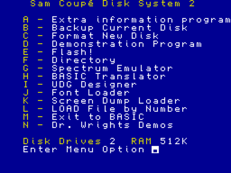 Sam Coupe Disk System 2