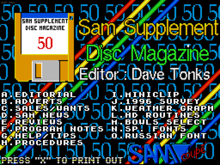 Sam Supplement Magazine Issue 50