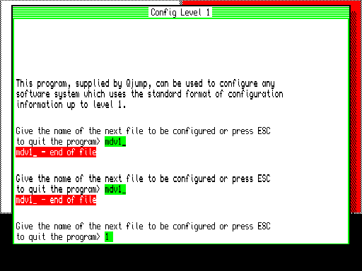 Config Level 1 v1.04