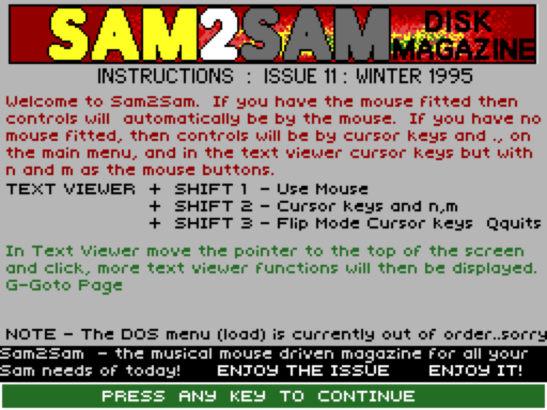 Sam2Sam Issue 11