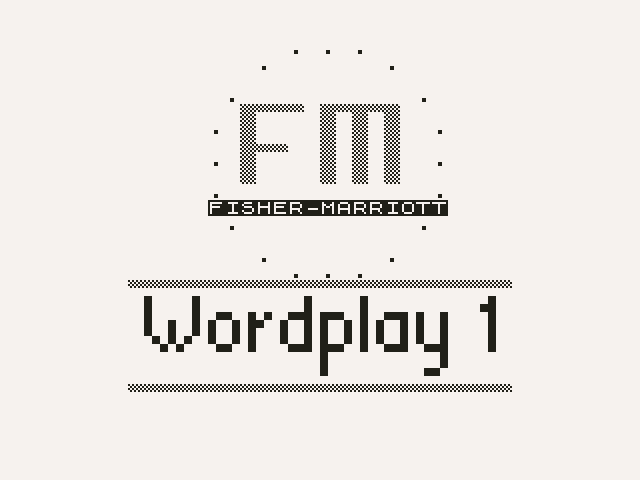 Wordplay 1