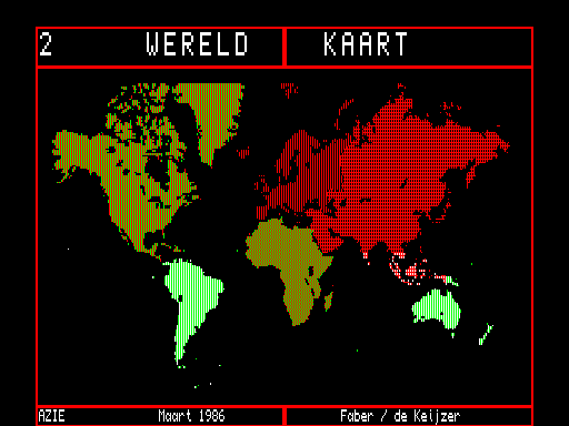 QL WERELD KAART