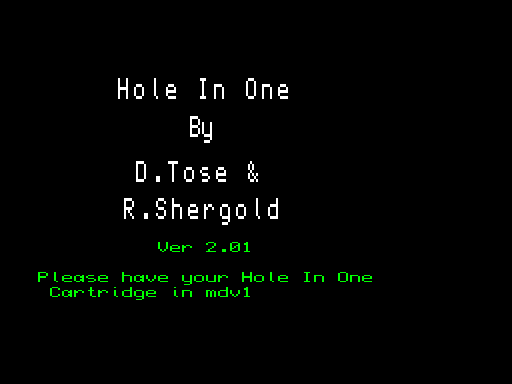 Hole In One v2.01