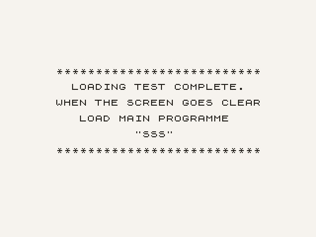 Subspace Striker Loading Test