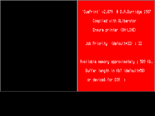 CuePrint (QPrint) v2.07A
