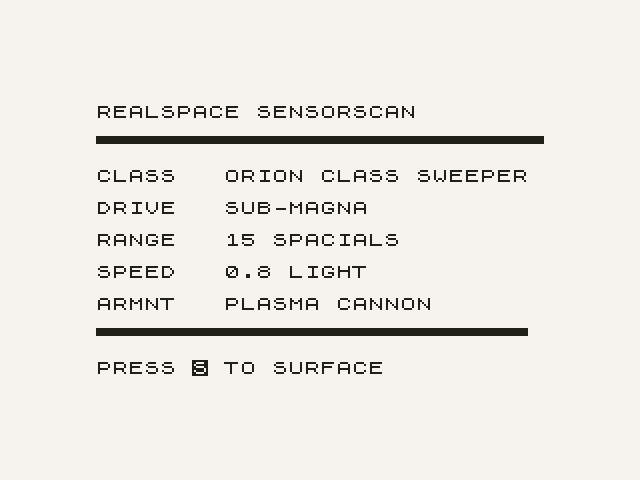 Subspace Striker The Game