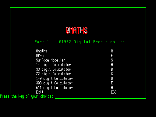 QMATHS Part 1
