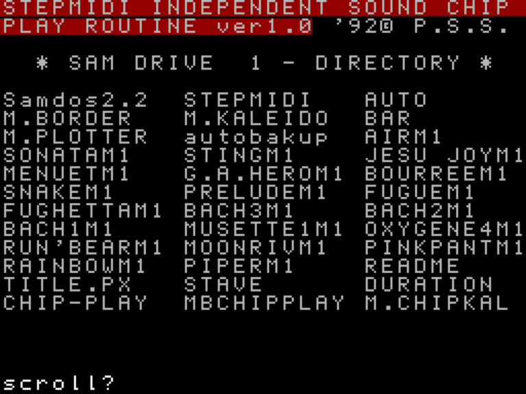 Sam Step Midi V.1.8