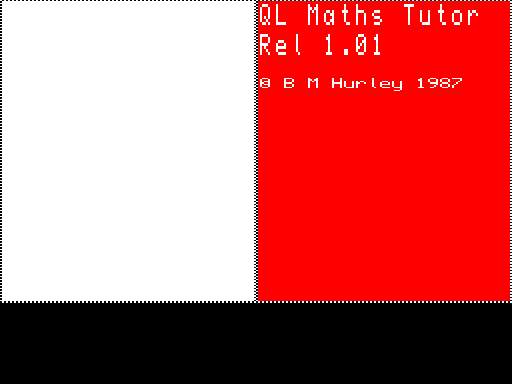 QL Maths Tutor v1.01 - review copy