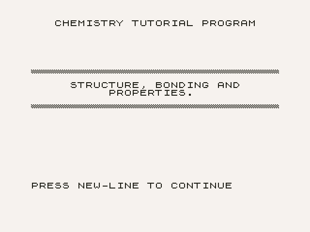 Calpac Chemistry Series Program 2