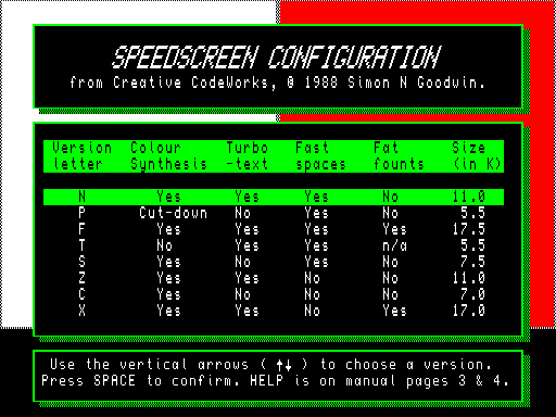 SPEEDSCREEN v1.24 (1767)