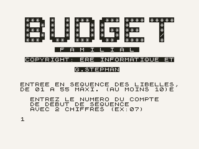 Budget Familial