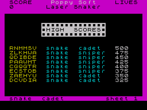 Laser Snaker