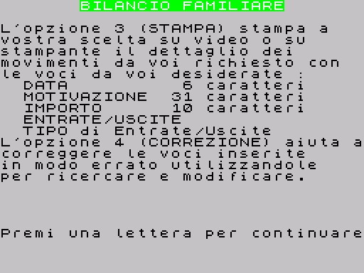 Bilancio Familiare