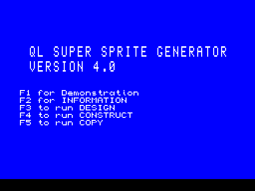 QL Super Sprite Generator v4.0 Deluxe