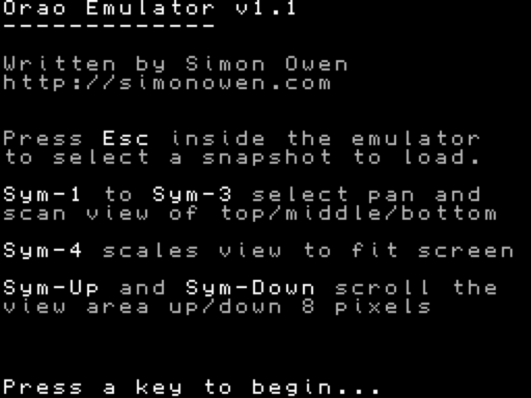 Orao Emulator