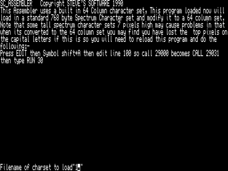 SC ASSEMBLERv1.1