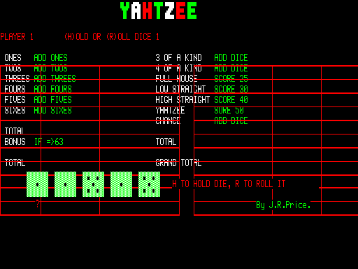 Yahtzee (PD-F)
