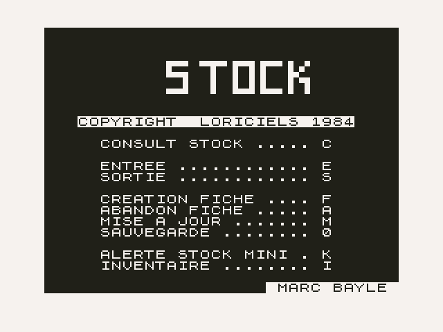 Gestion de Stock