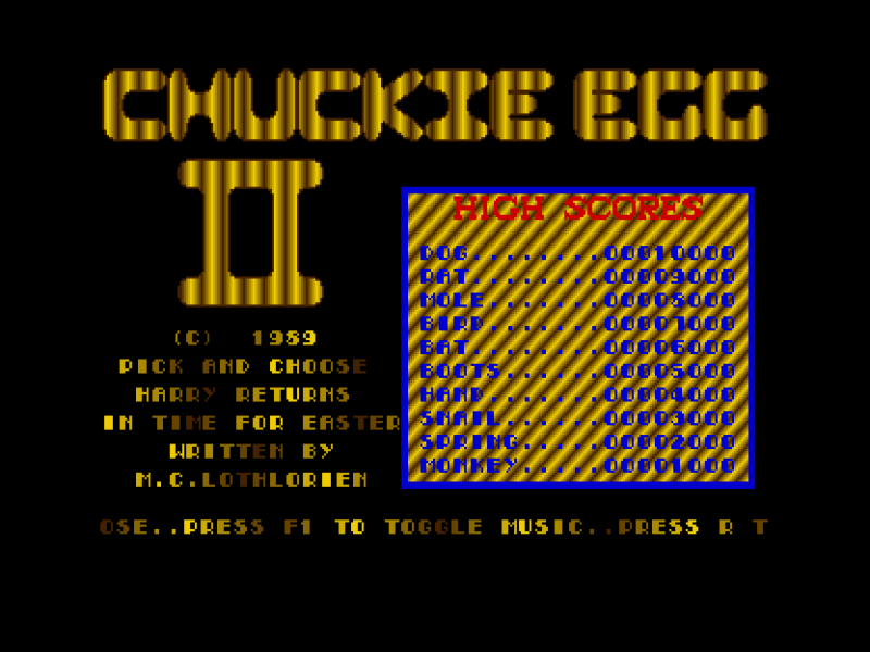 Chuckie Egg II
