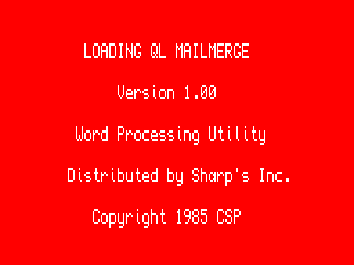 QL MAILMERGE