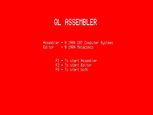 QL Assembler