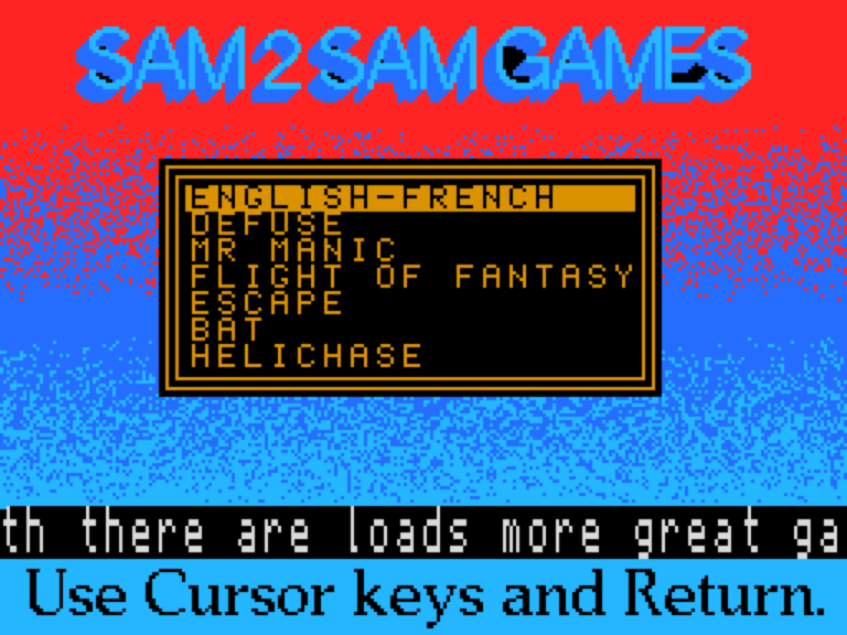 Sam2Sam Games