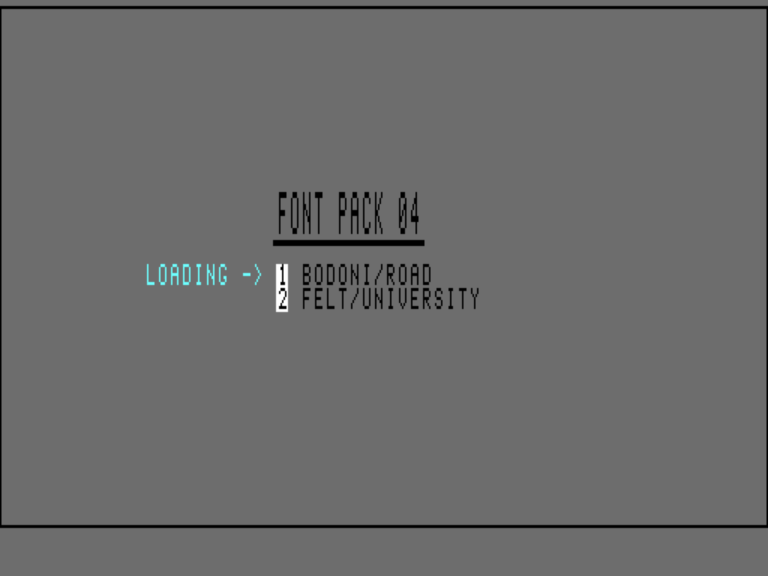 Font Pack 04