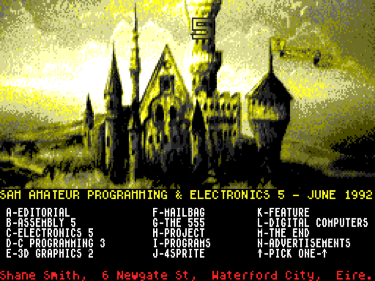 Sam Amateur Programming & Electronics Issue 5