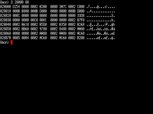 QMON II v2.07a or 2.08