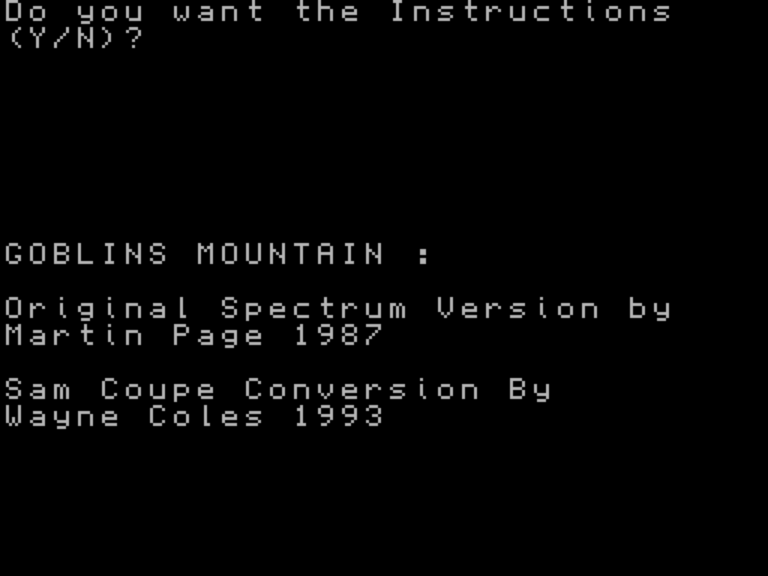 Goblin Mountain Adventure