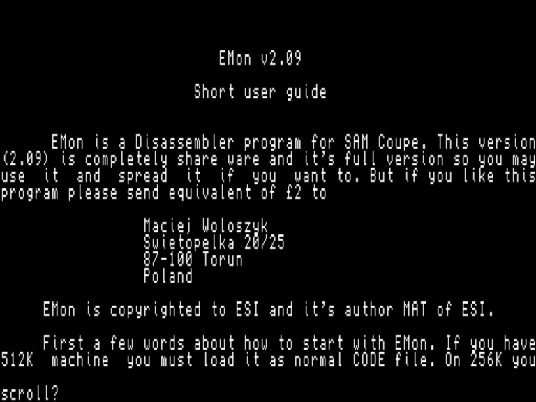 ESIEmon2.09Disassembler