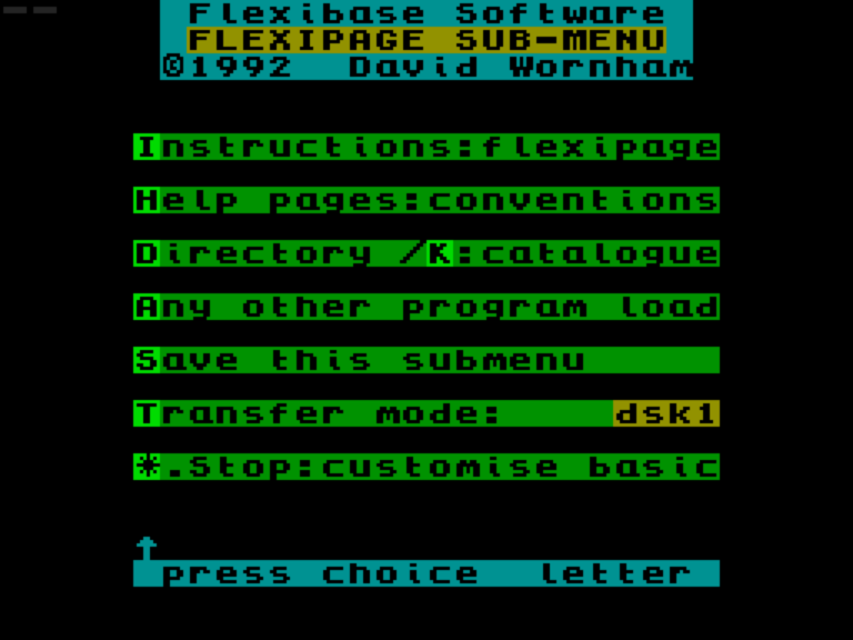 Flexipage Instructions