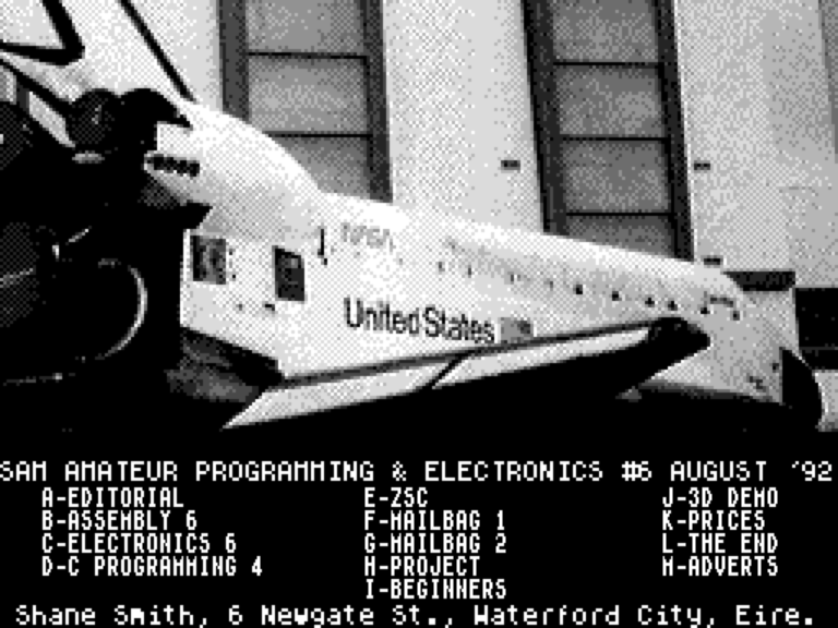 Sam Amateur Programming & Electronics Issue 6