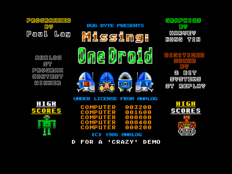 Missing One Droid