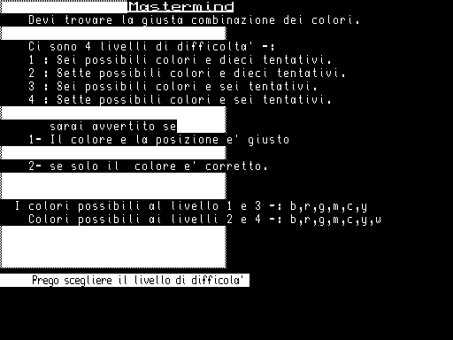 Mastermind - italian