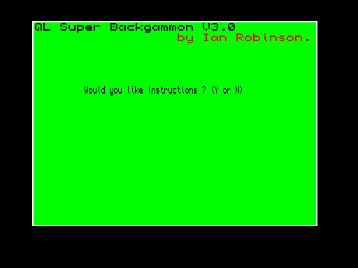 QL Super Backgammon v3.0