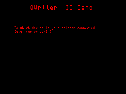 QWriter II v2.01