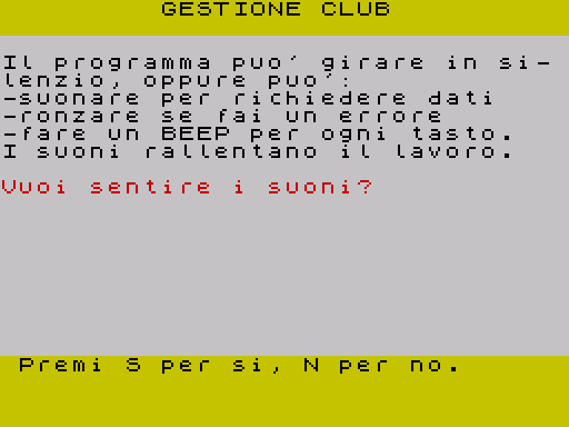 Gestione Club