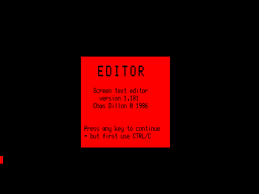 Editor v1.181, The