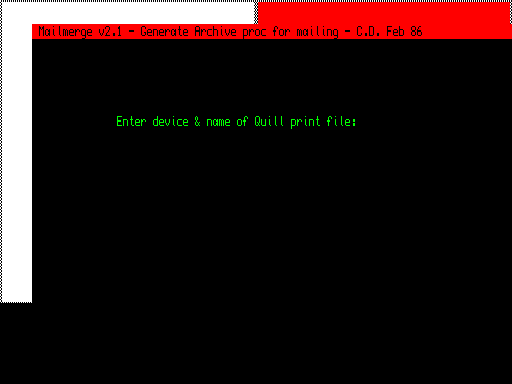 Mailmerge v2.1