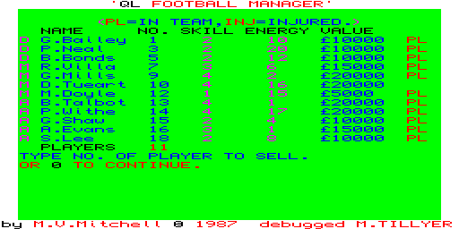 QL Football Manager v1.3