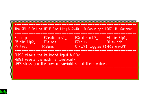 QPLUS 2.40 (R. Gardner)