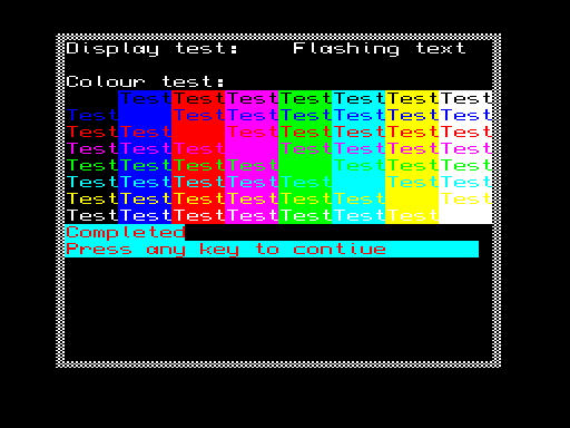 Sinclair QL production test v1.1 (Si 1985)