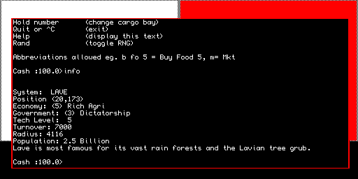 Text Elite v1.6
