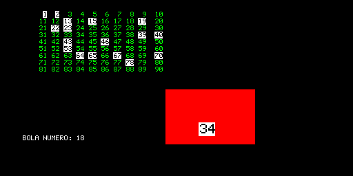 Bingo — José María Tejero