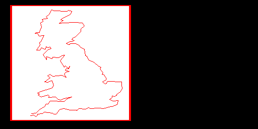 Britain — mappa vettoriale