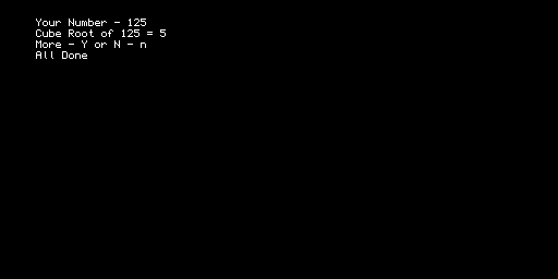 Cube Root — J. R. V. Mason